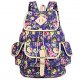 Floral female casual canvas backpack school bag School Backpack Travel Photography