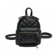 Women bag backpack embossed geometric white, black, yellow