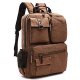 Men retro canvas backpack computer backpack school bag School Menu