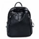 Women bag backpack zipper black