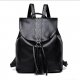 Women bag backpack zipper black