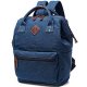 High School Backpack Laptop, waxed canvas backpack Teens - Blue