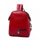 Women bag backpack pure black, red, gray