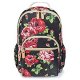 Teenage girl backpack, flowers canvas bag backpack school students