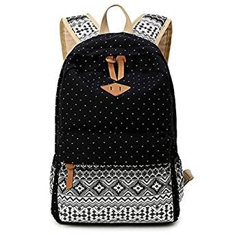 Fashion for men and women canvas backpack schoolbag College Point Light Print