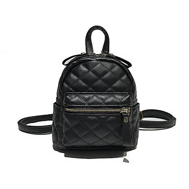 Women bag backpack embossed geometric white, black, yellow