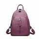 Women bag backpack solid purple, light gold, wine