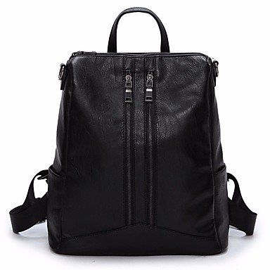 Women bag backpack zipper black