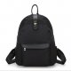 Women bag Polyester Backpack black zipper