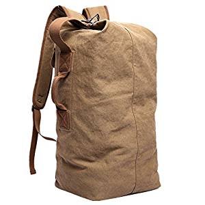 Travel bag backpack hiking backpack retro canvas backpack large capacity 35L