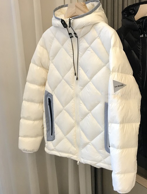 Hooded Fashion Cotton Coat White Coat Bread Coat