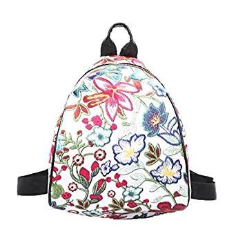 Bags retro flower embroidery ethnic rucksack woman bags