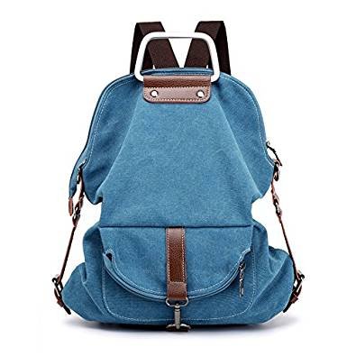 Tourism College Women College retro canvas backpack portable laptop backpack